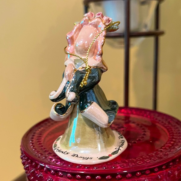 Blue Sky Angel Friends Forever Ceramic sits or hangs as an ornament - Picture 5 of 11